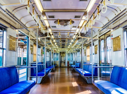 Train interior (various aluminum materials and fabricated items for railroad cars)
